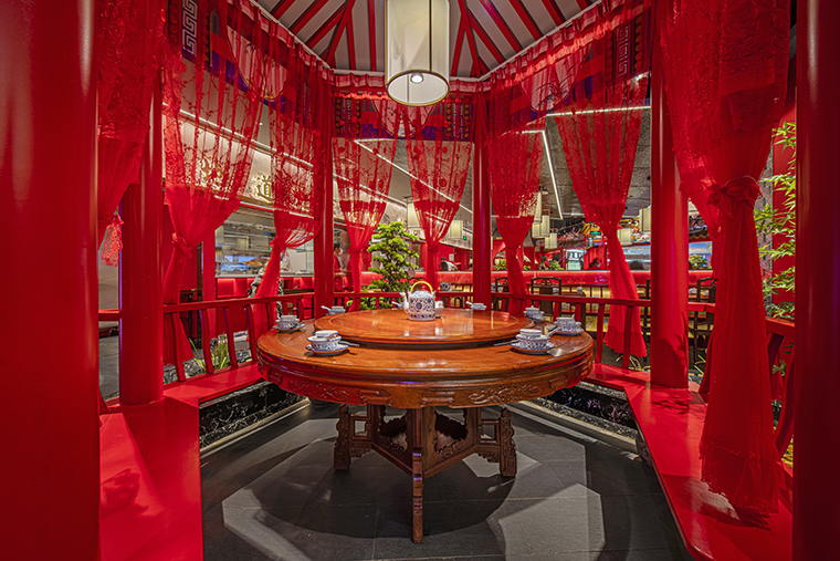 京味张北京烤鸭粤港澳大湾区之最连锁餐饮空间设计