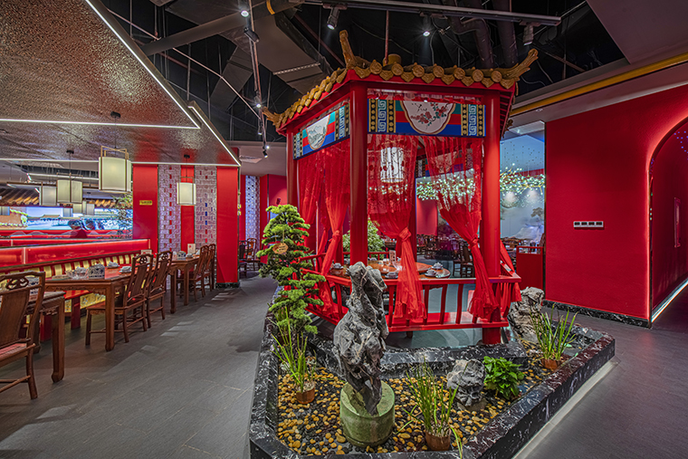 京味张北京烤鸭粤港澳大湾区之最连锁餐饮空间设计